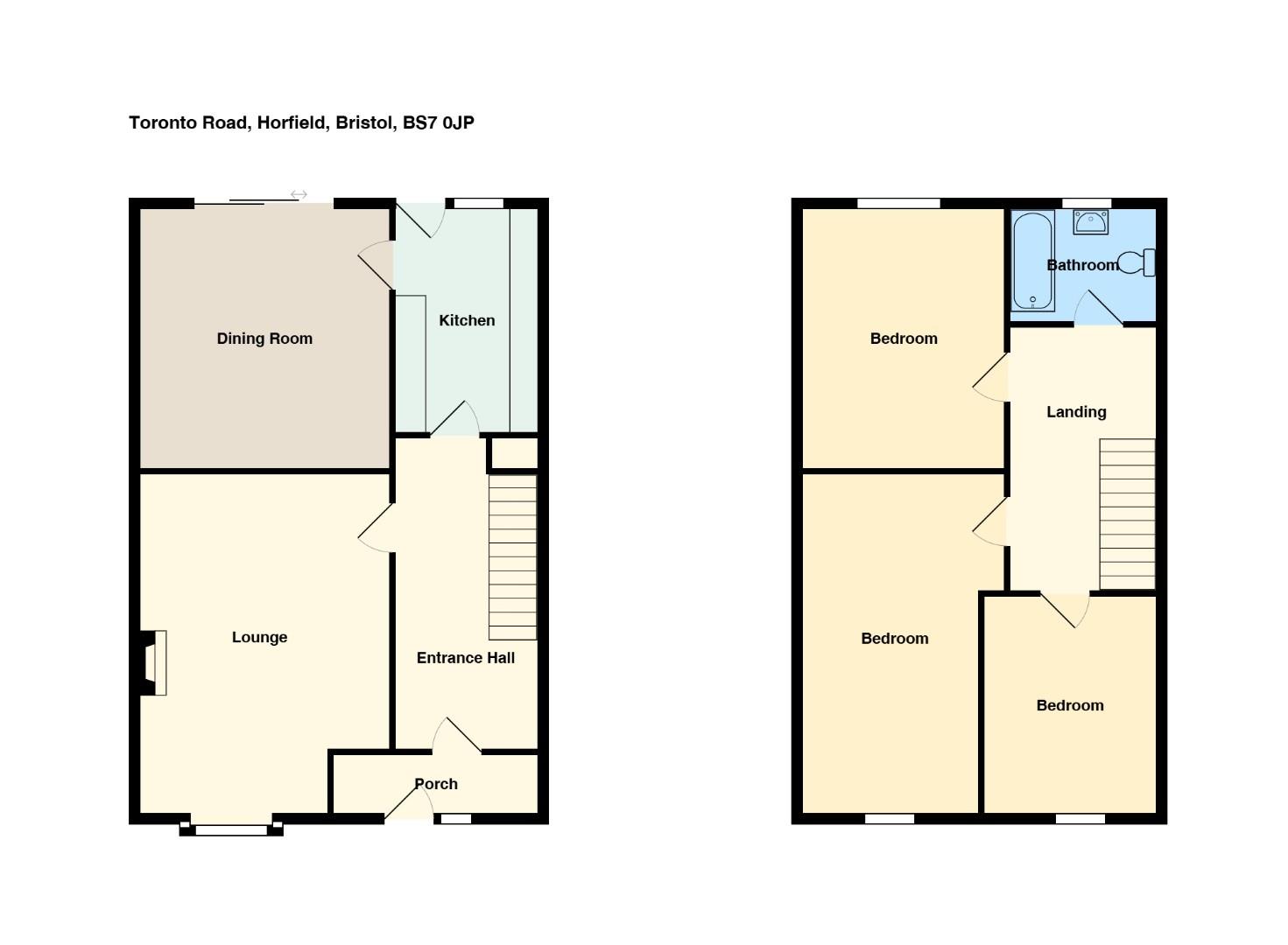 Floorplan for Toronto Road, Bristol